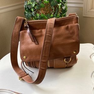 Vintage Fossil Morgan Traveler Crossbody Pebble Leather Bag Fossil Crossbody